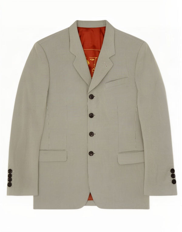 Męska marynarka Jean Paul Gaultier UK 42 XL, szara, klasyczna w paski