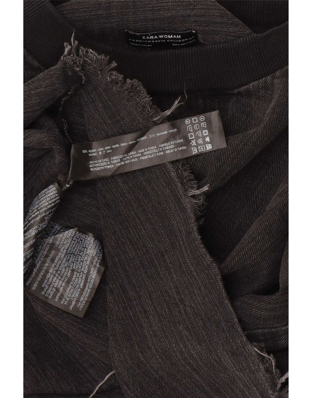 Sweter damski Zara UK 14, średni czarny, bawełniany