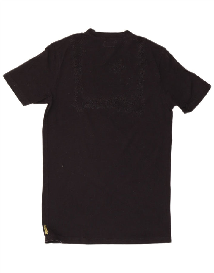Męski T-shirt z grafiką Armani Jeans, średni czarny