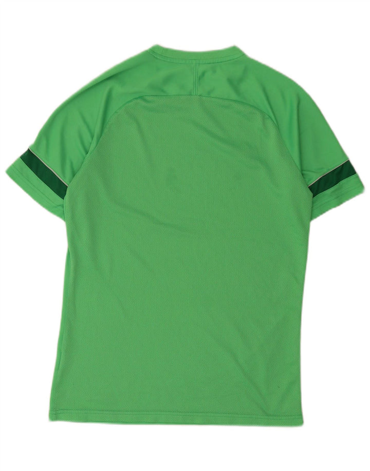 Męski T-shirt Nike Dri Fit Top, poliester w kolorze średniej zieleni, z blokami kolorów