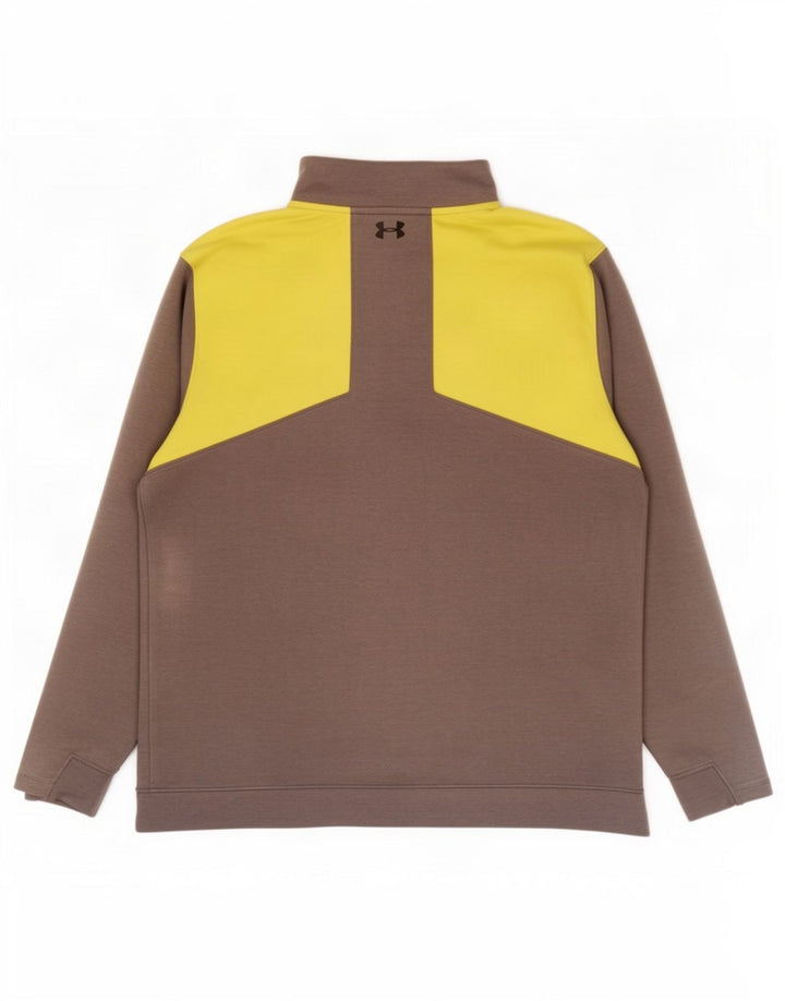 Męski dres Under Armour Cold Gear, bluza z kapturem 2XL, szary, blok kolorów
