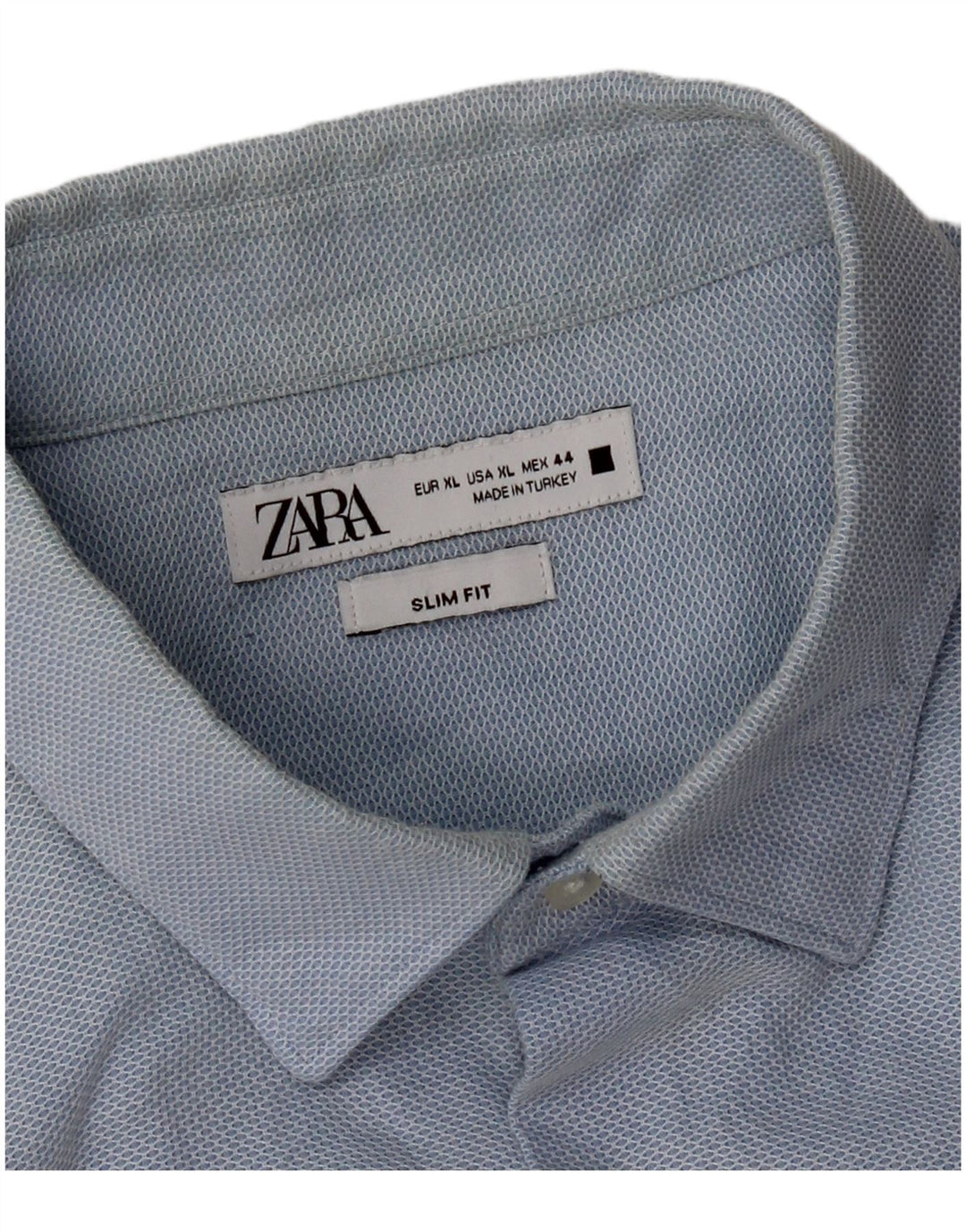 Koszula męska Zara Slim Fit XL niebieska