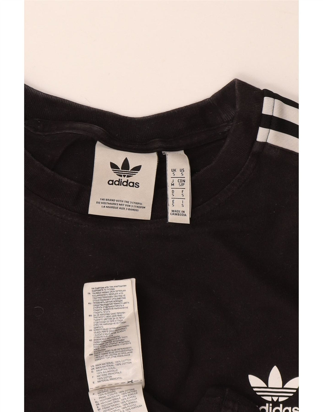 T-shirt męski ADIDAS, mały, czarny, bawełniany