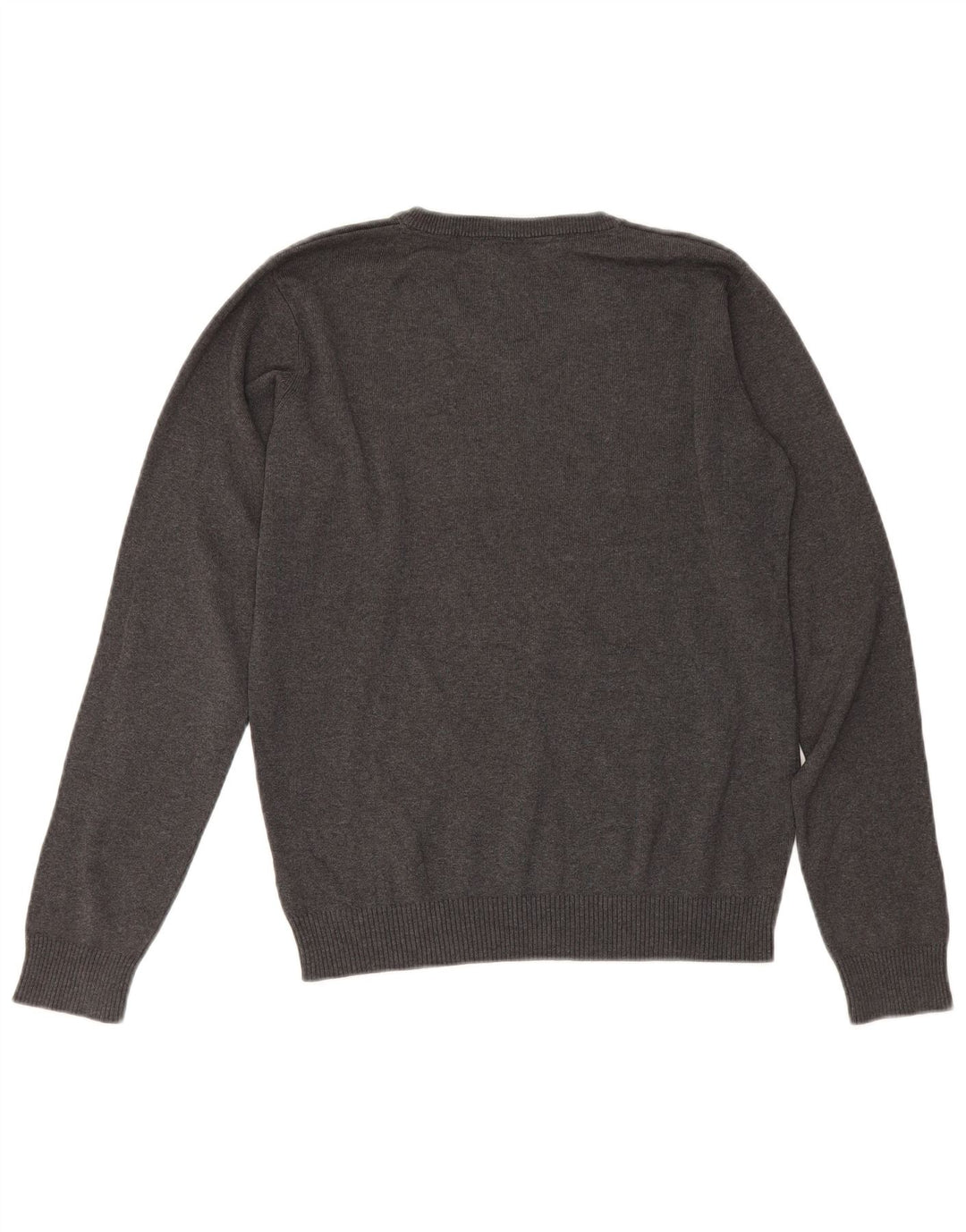 Marks & Spencer Chłopięcy sweter z dekoltem w kształcie litery V, 13-14 lat, szary, bawełniany