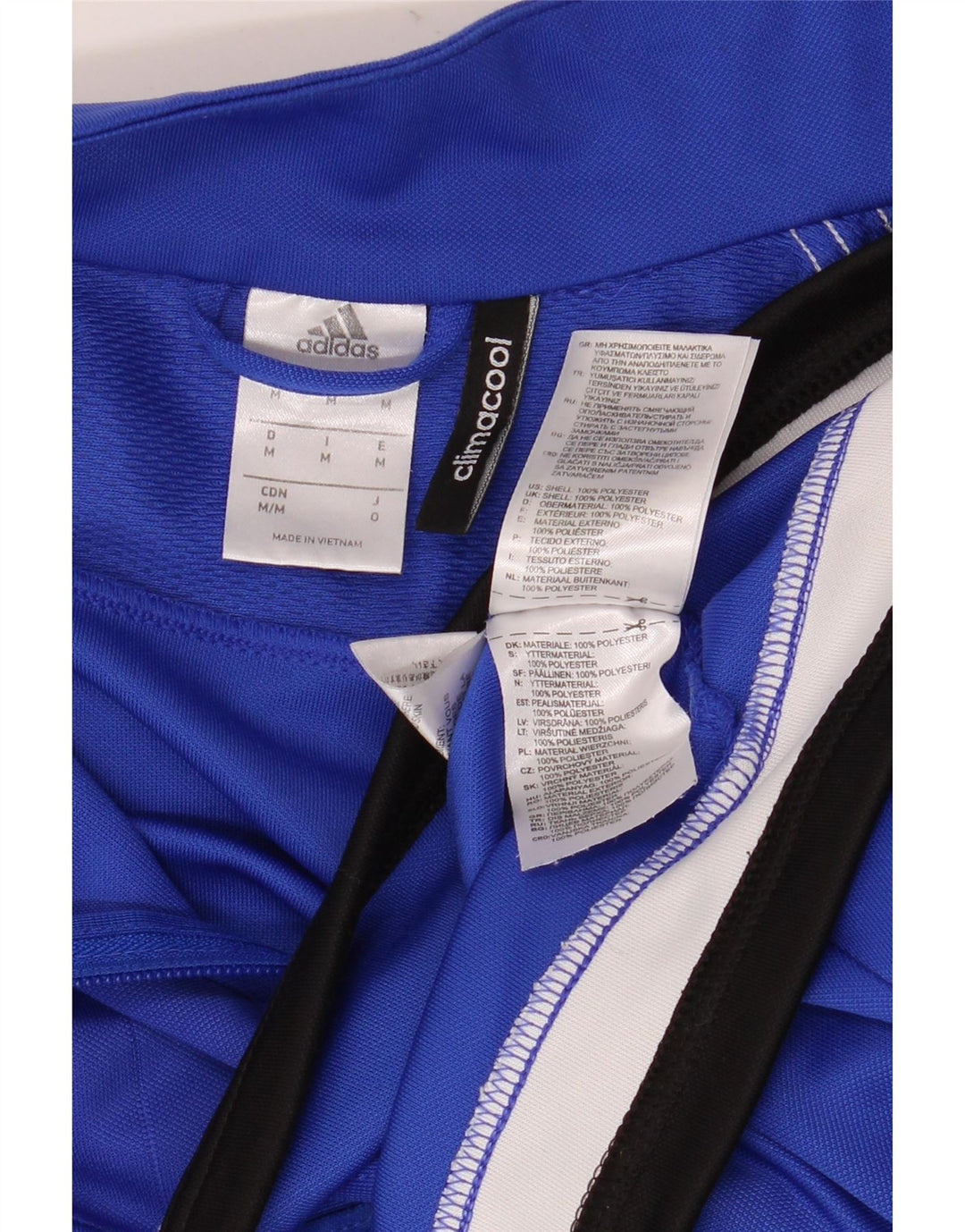 Adidas Męska kurtka dresowa Climacool, średnia niebieska, poliester