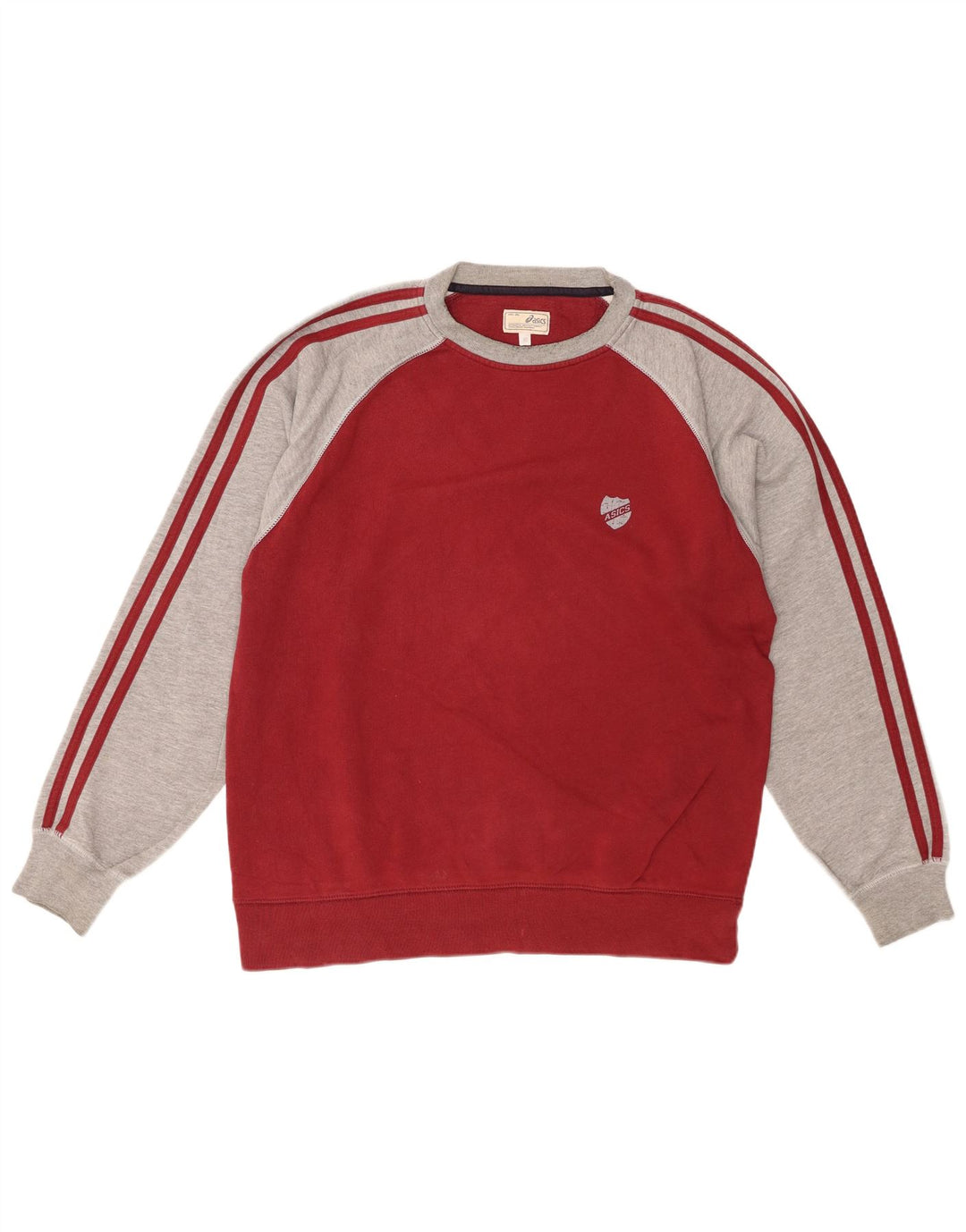 Męski sweter ASICS, bawełniany, w kolorze średniej czerwieni