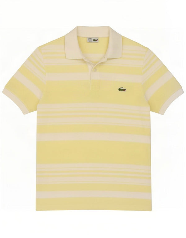 Męska koszulka polo Lacoste w małe żółte paski