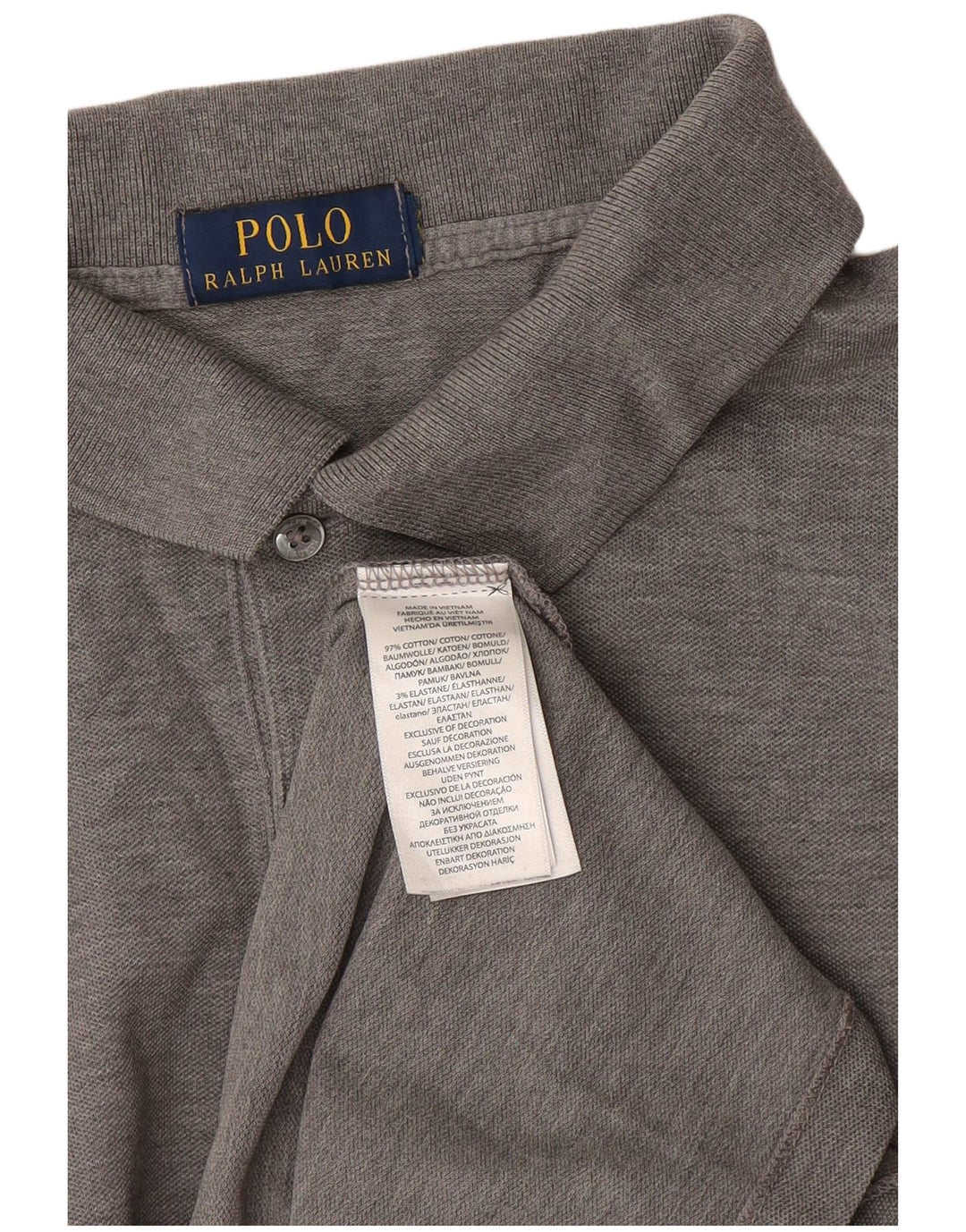 Męska koszulka polo Ralph Lauren 2XL, szara bawełna
