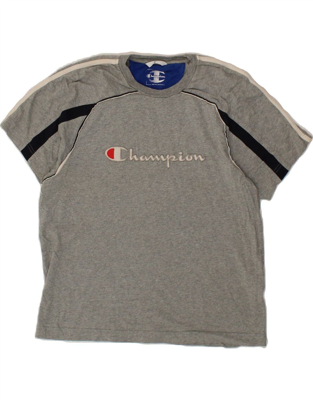 CHAMPION Mens Graphic T-Shirt Top Small Grey Cotton Vintage Champion and Second-Hand Champion from Messina Hembry 