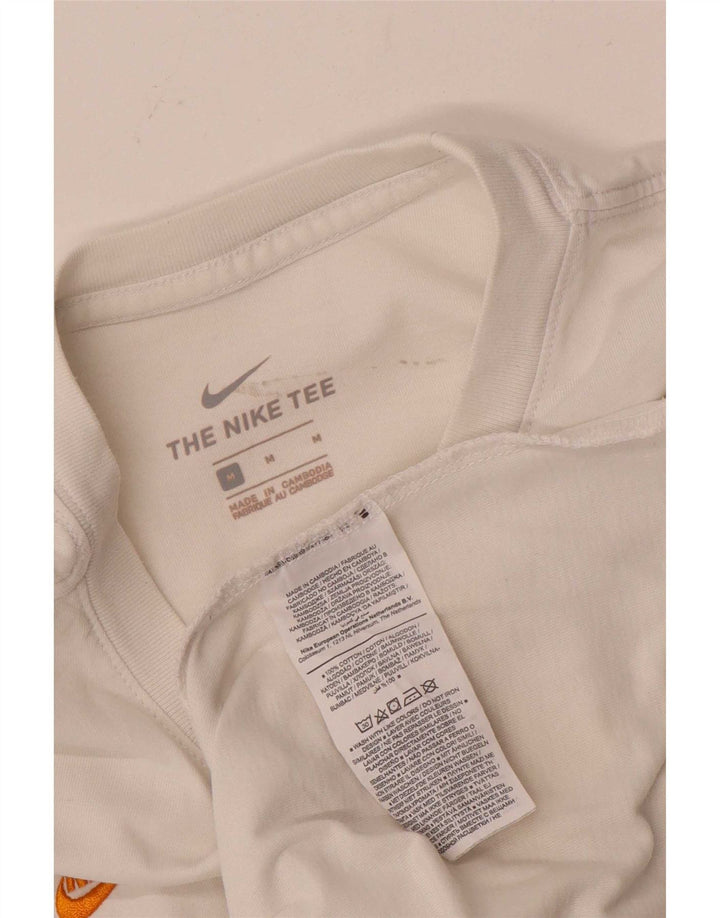 Męska koszulka z grafiką Nike, średnia, biała bawełna