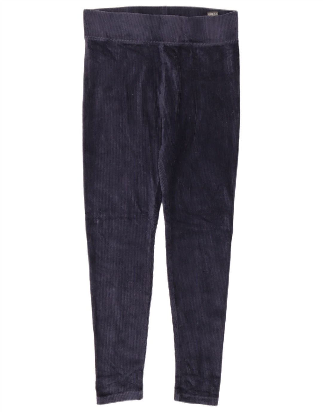 Legginsy damskie Marks & Spencer welurowe UK 12, średnie, granatowe, bawełniane