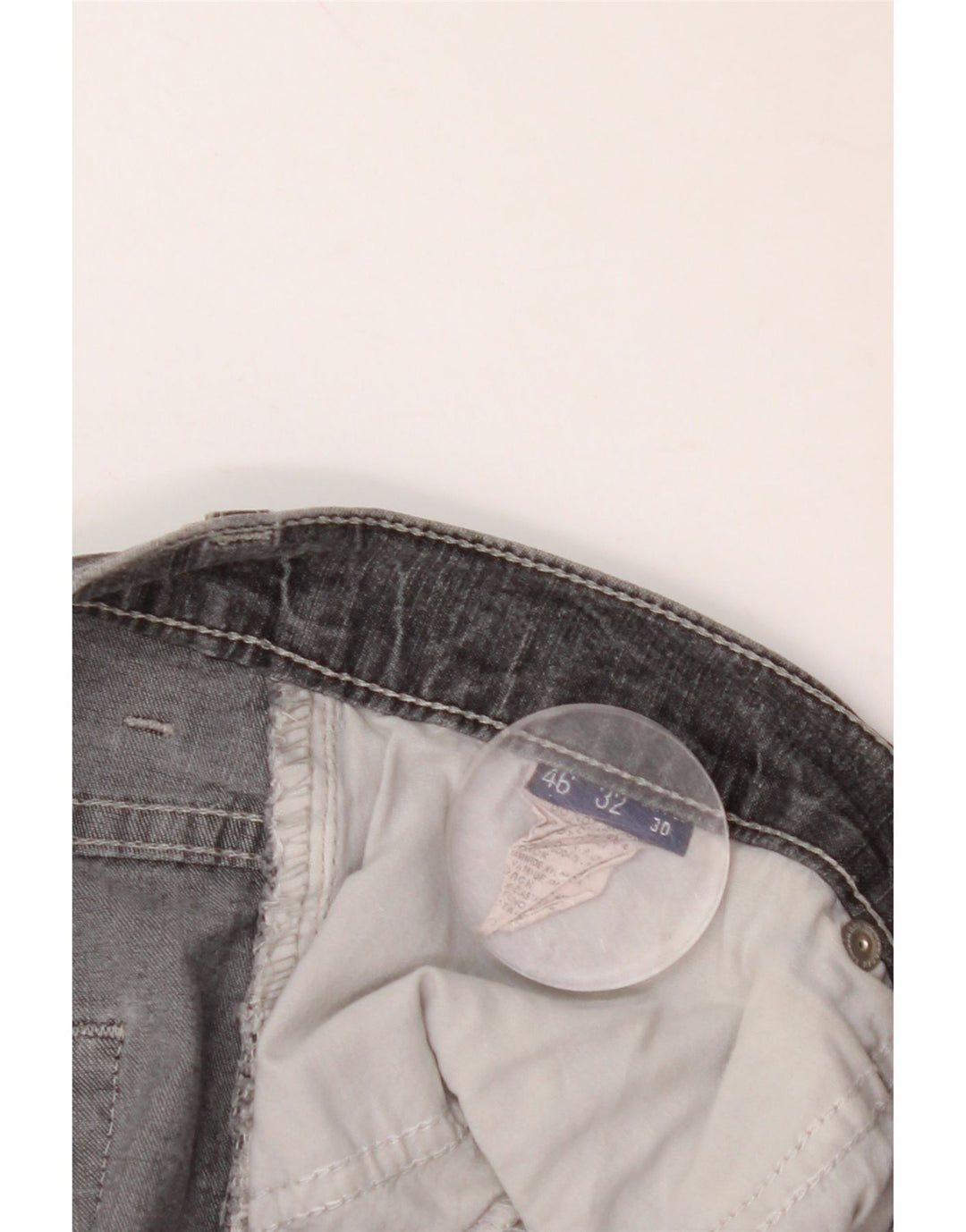TRUSSARDI Womens Straight Jeans W30 L34 Grey Cotton