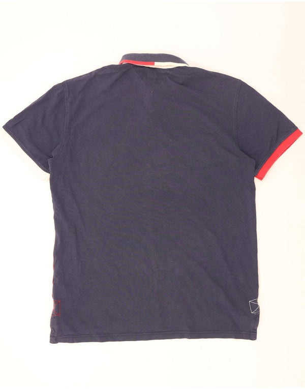 Męska koszulka polo Tommy Hilfiger Graphic Custom Fit XL w kolorze granatowym