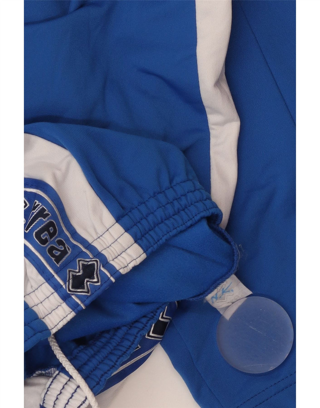 Męskie spodnie dresowe Errea z grafiką, małe, niebieskie, z blokami kolorów