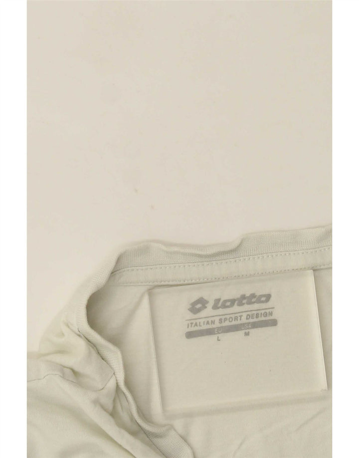 Męska koszulka graficzna Lotto Top Medium White
