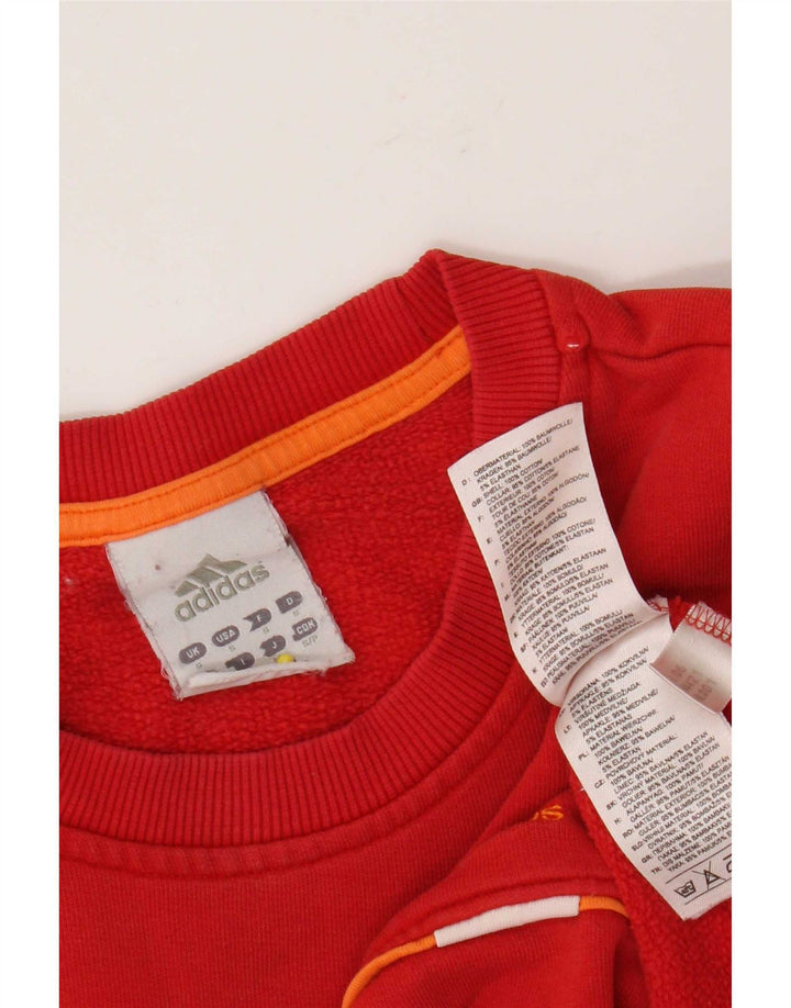 Adidas Męska Bluza Sweter Mała Czerwona Bawełna