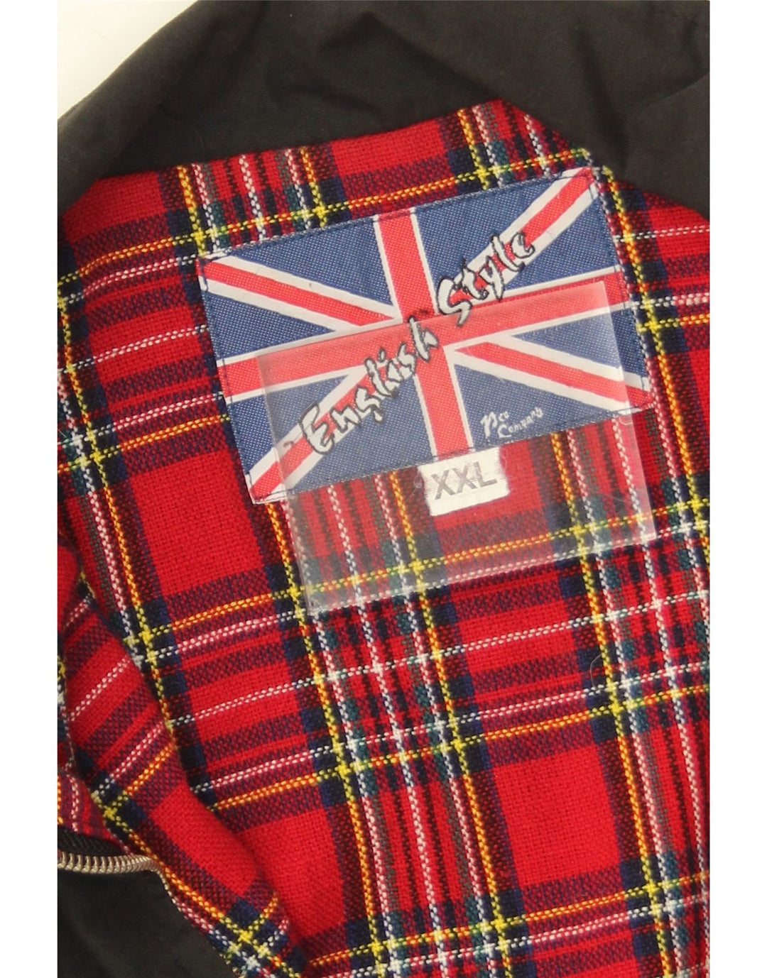 Męska kurtka bomberka Vintage UK 44 2XL Czarny poliester