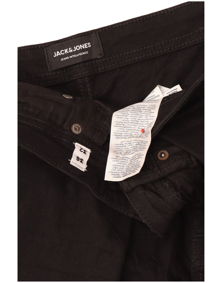 Męskie jeansy typu slim Jack & Jones W36 L32, czarne, bawełniane