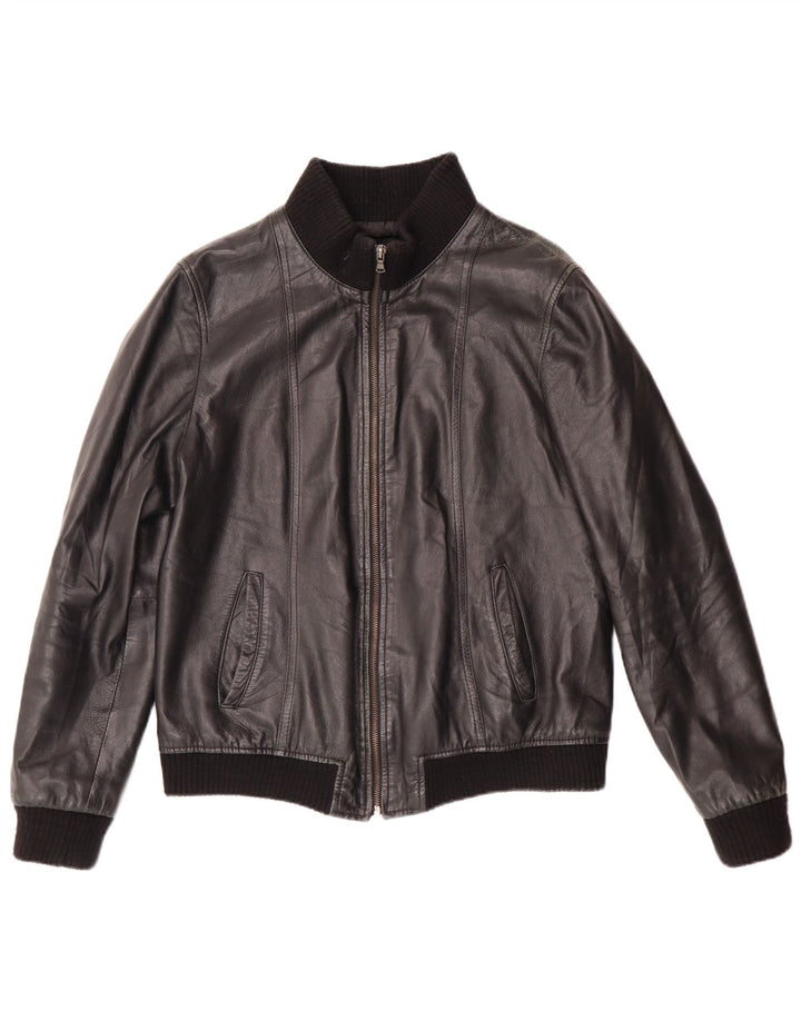 Damska kurtka skórzana Talenti UK 14, duża, czarna