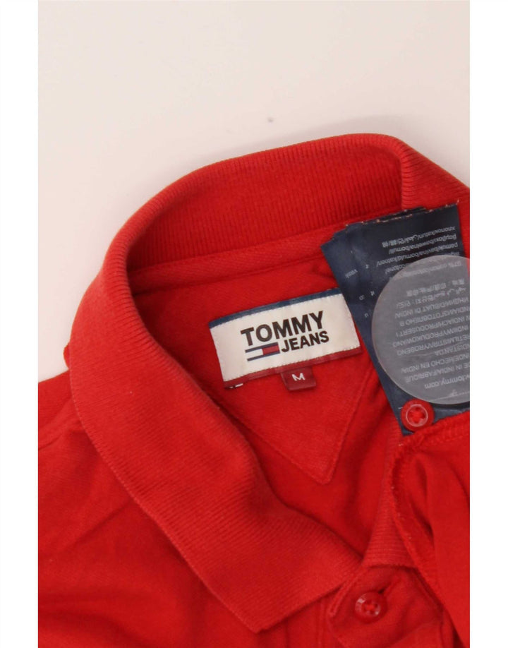 Męska koszulka polo Tommy Hilfiger w kolorze średniej czerwieni, bawełniana