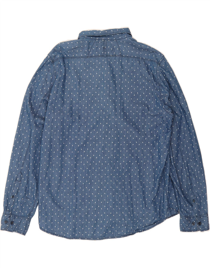 MOSSIMO Mens Abstract Pattern Shirt 2XL Blue Vintage Mossimo and Second-Hand Mossimo from Messina Hembry 