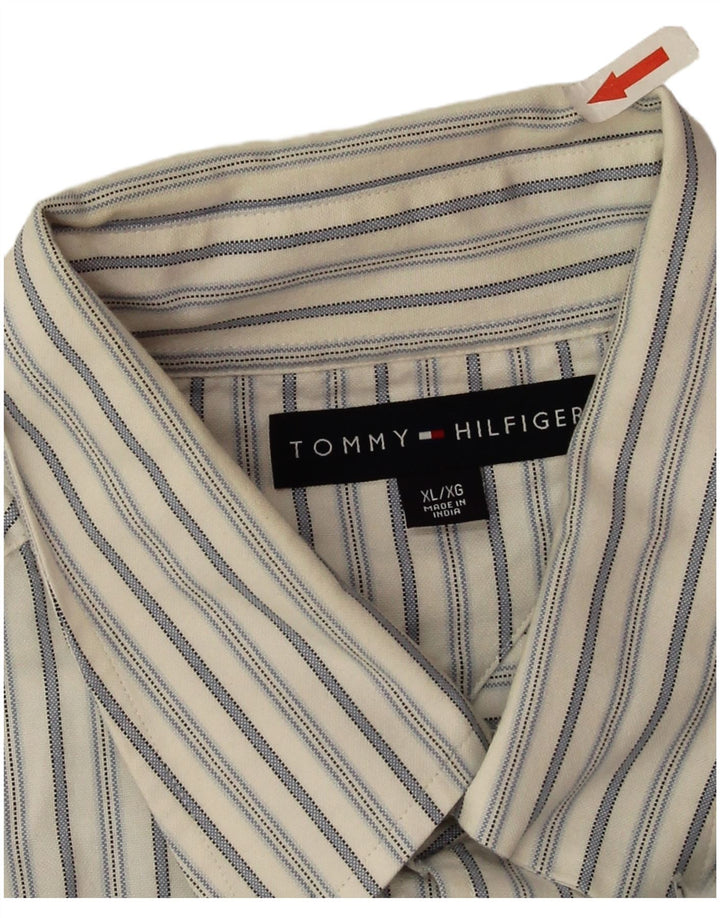 Koszula męska Tommy Hilfiger XL, bawełniana w białe paski
