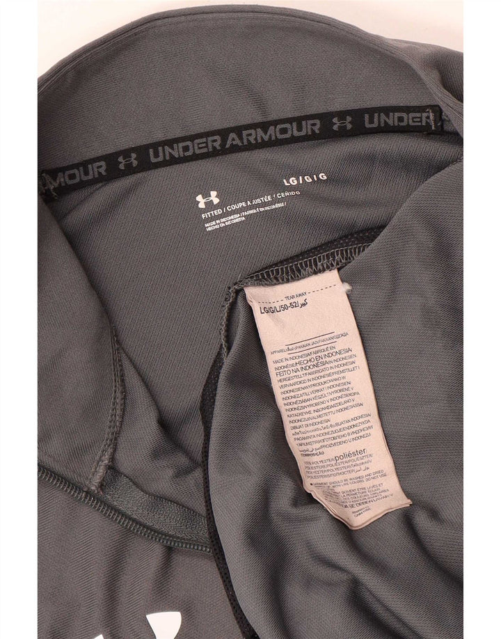 Męska kurtka dresowa Under Armour, duża, szara, z poliestru