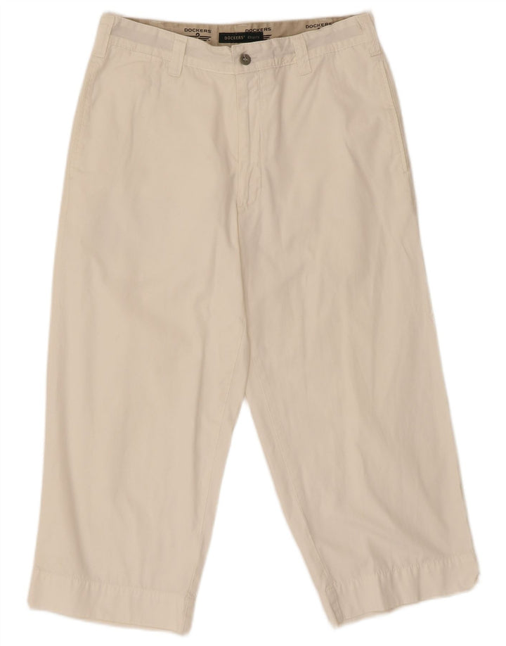 Spodnie damskie Dockers Straight Capri W31 L22 Off White