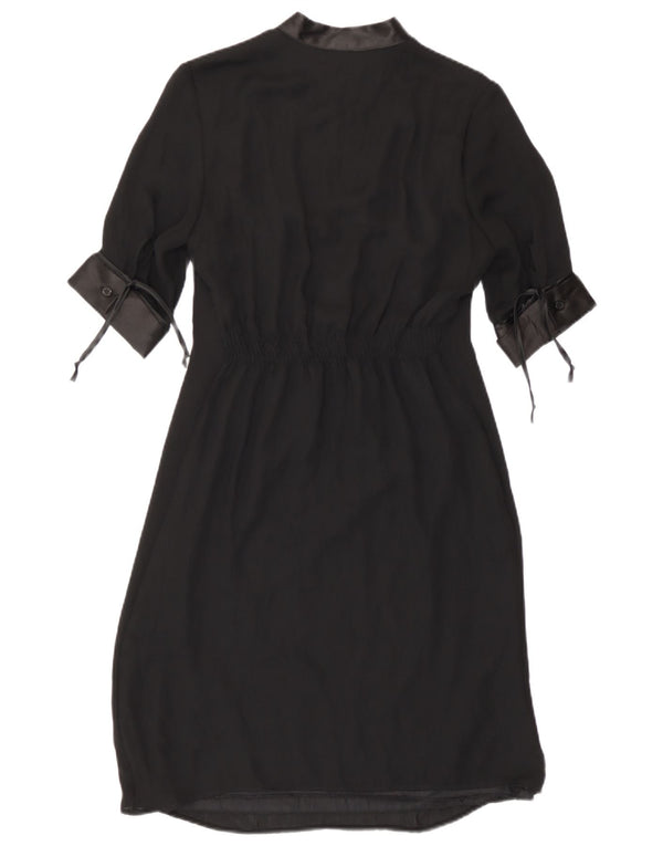 Damska sukienka płaszczowa Benetton UK 6 XS, czarny poliester