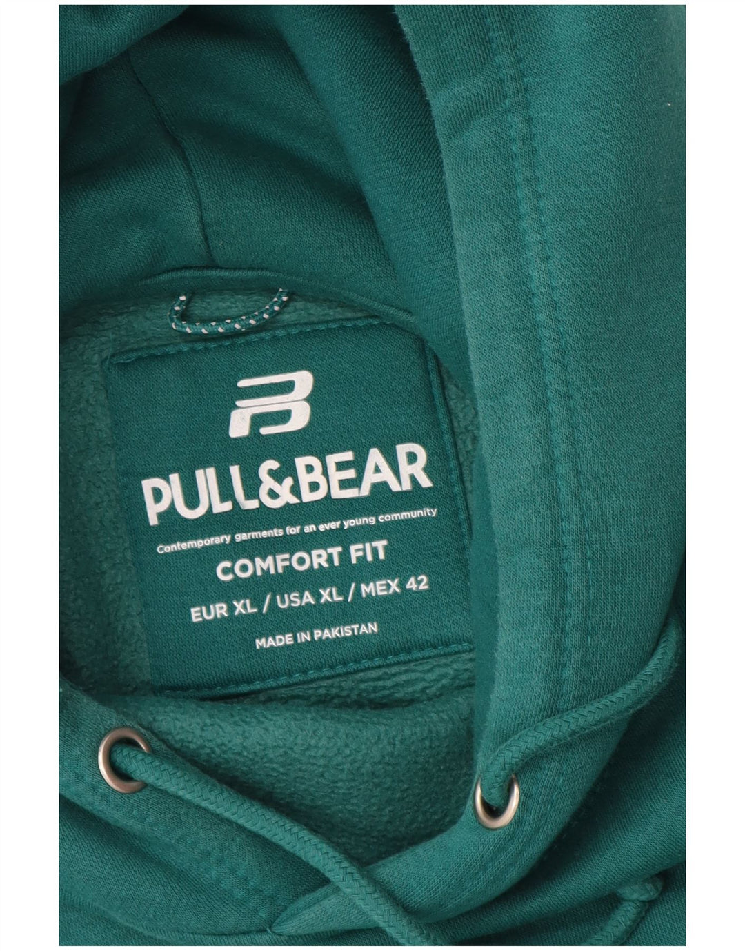 Męski sweter z kapturem Pull & Bear Comfort Fit XL, zielony