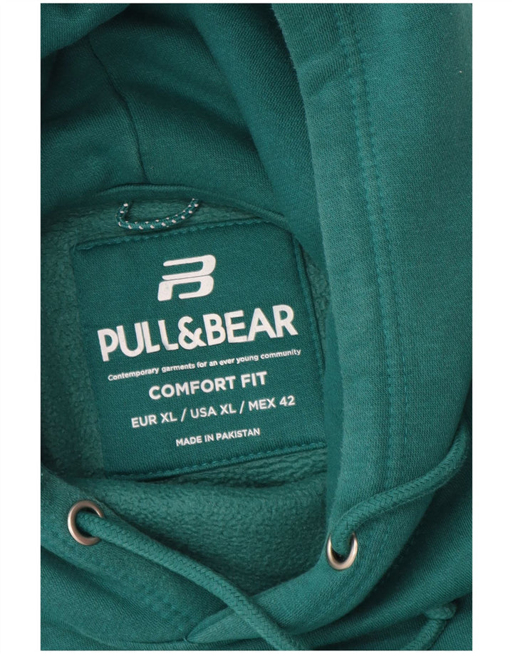 Męski sweter z kapturem Pull & Bear Comfort Fit XL, zielony