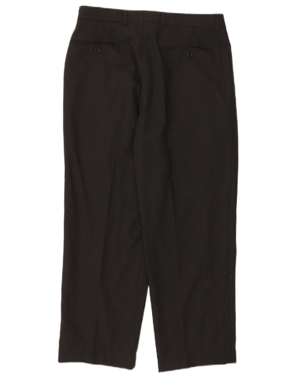Marks & Spencer Męskie spodnie garniturowe St. Michael Pegged W32 L26 Czarne