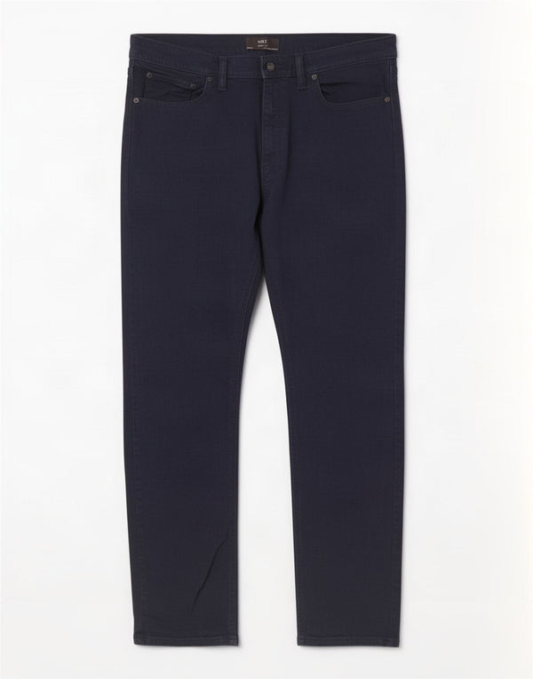 Marks & Spencer Męskie jeansy slim W38 L31 Granatowe, bawełniane