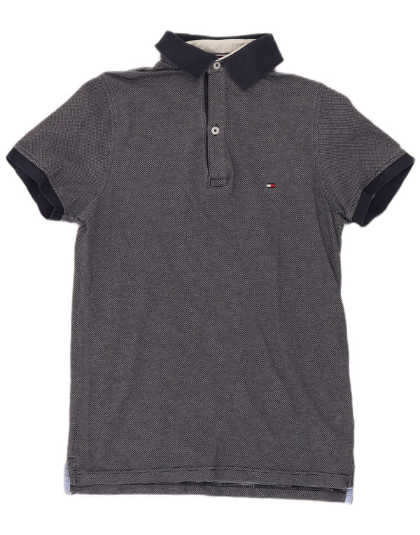 Męska koszulka polo Slim Fit Tommy Hilfiger XS, granatowa, bawełniana w cętki
