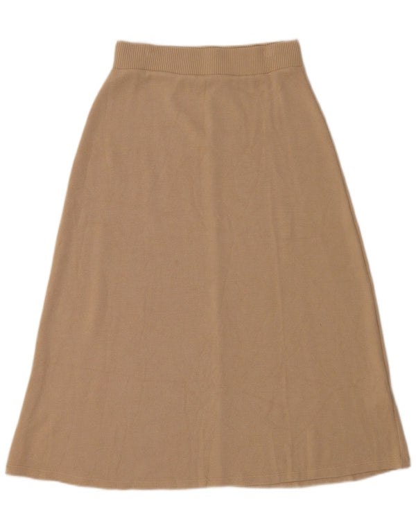 Spódnica midi damska Zara Medium W28 Beżowa Wiskoza