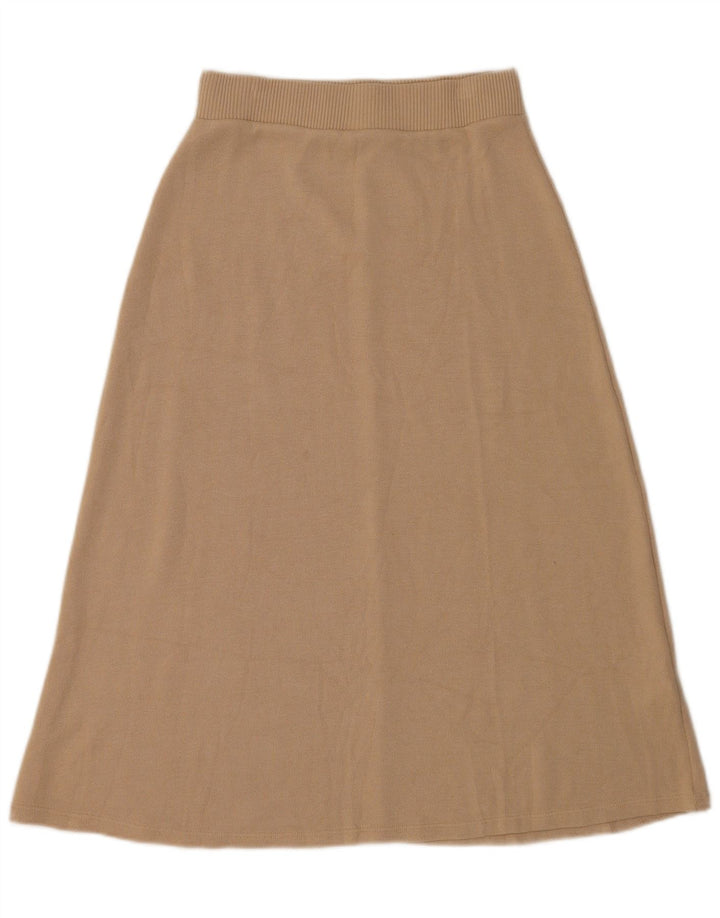 Spódnica midi damska Zara Medium W28 Beżowa Wiskoza
