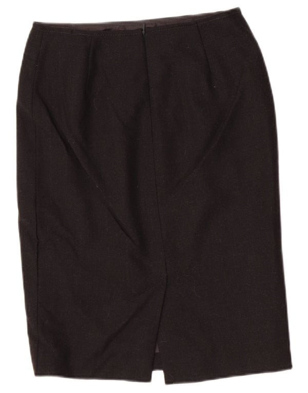 Damska spódnica ołówkowa Luisa Spagnoli IT 42 Medium W26 Szara dziewicza wełna