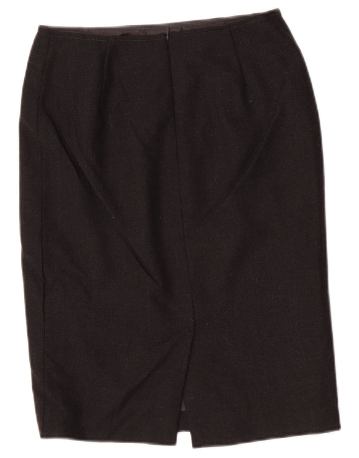 Damska spódnica ołówkowa Luisa Spagnoli IT 42 Medium W26 Szara dziewicza wełna