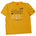 Męski T-shirt Puma z grafiką, średni żółty