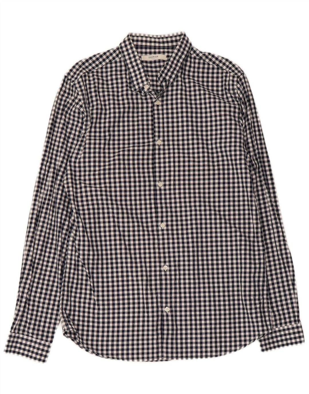 Koszula męska Jack & Jones, średnia, granatowa, bawełniana kratka