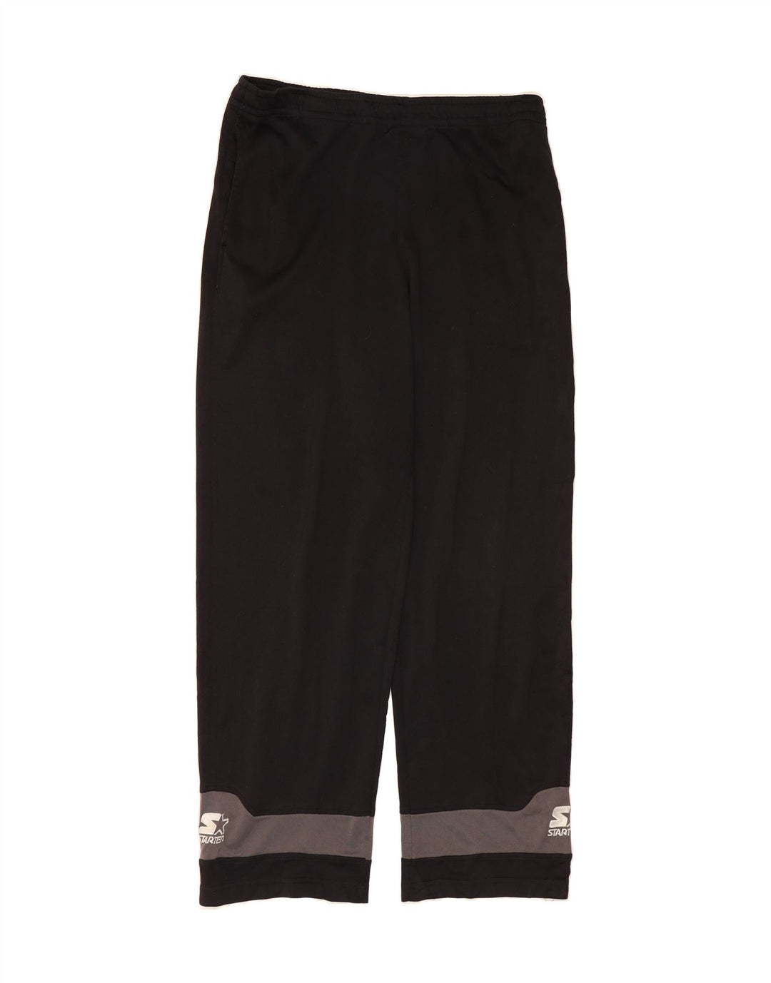 STARTER Mens Graphic Tracksuit Trousers Medium  Black Polyester Vintage Starter and Second-Hand Starter from Messina Hembry 