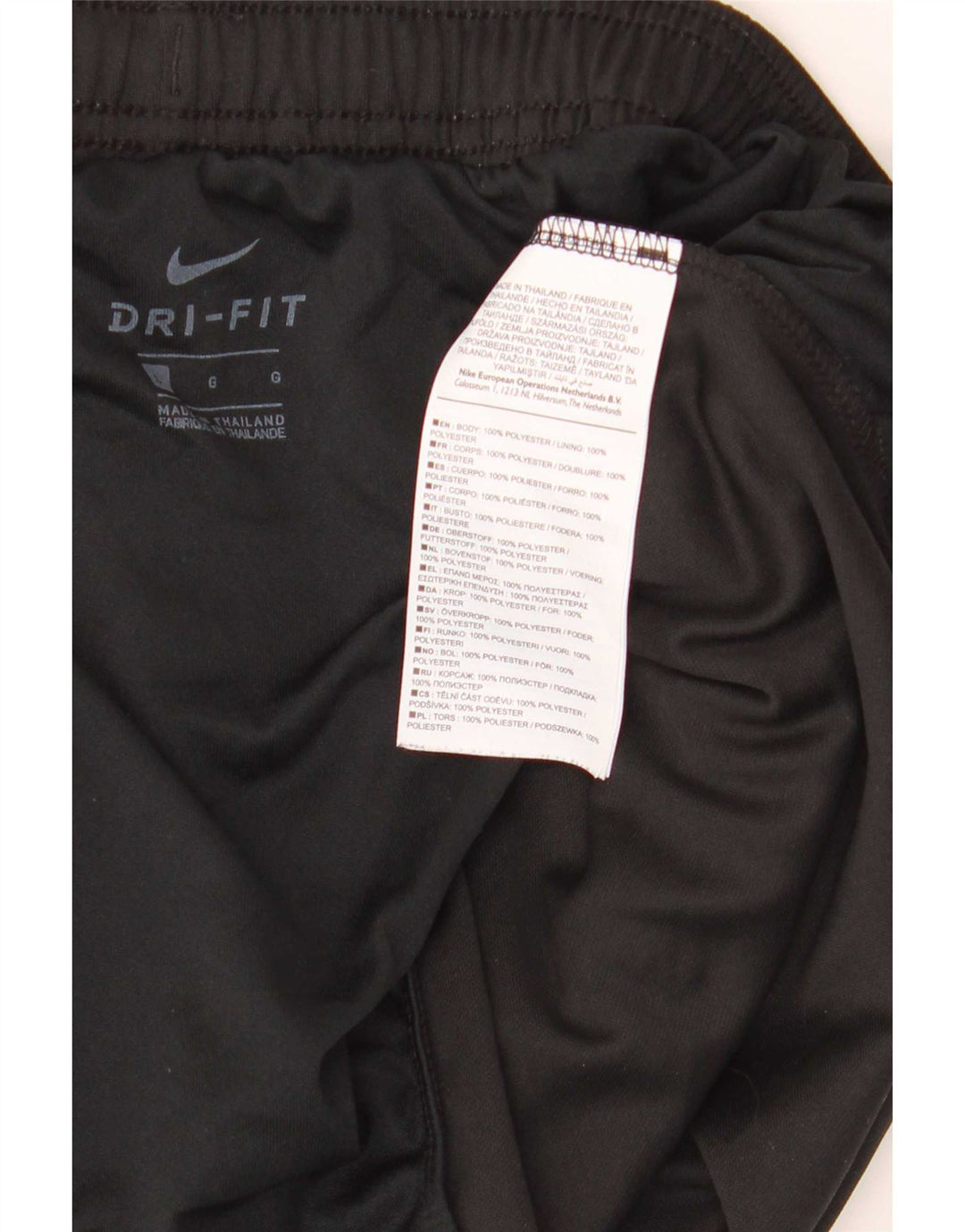 Męskie spodenki sportowe Nike Dri Fit, duże, czarne, poliestrowe