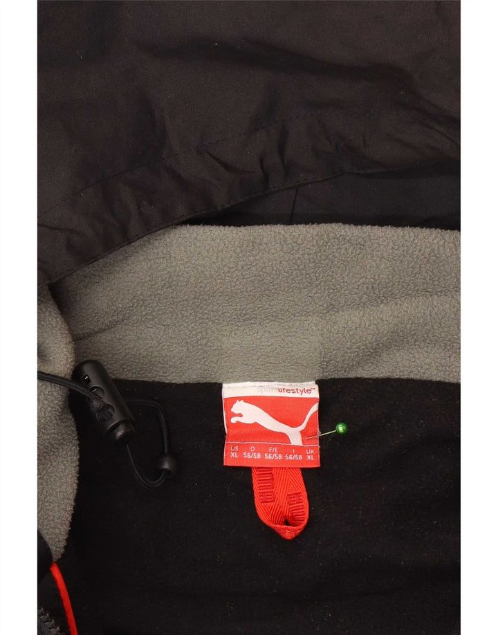 Męska kurtka wiatrówka Puma z kapturem i kapturem UK 42 XL Czarna