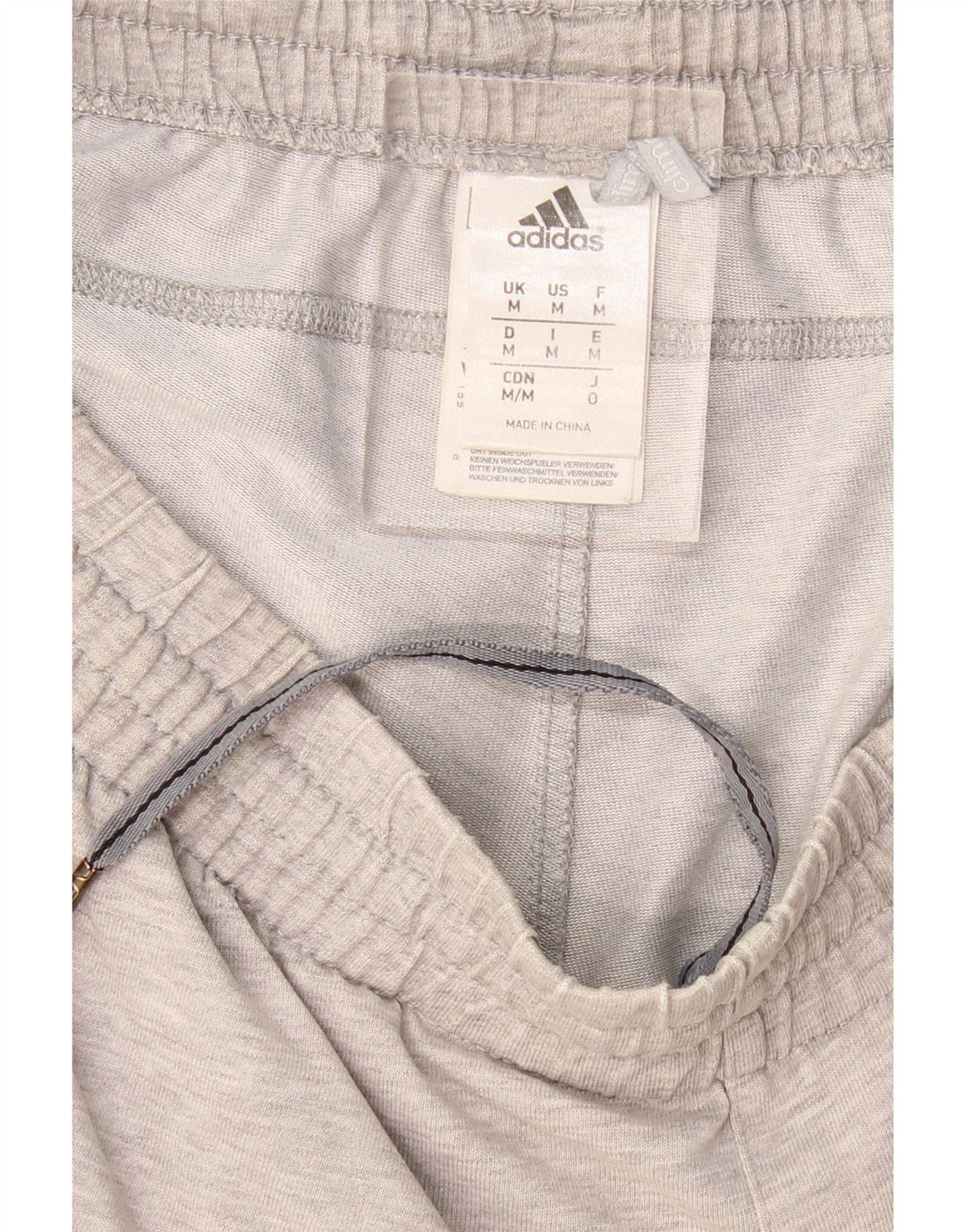 Męskie spodenki sportowe ADIDAS Climalite, średnioszare, bawełniane w cętki
