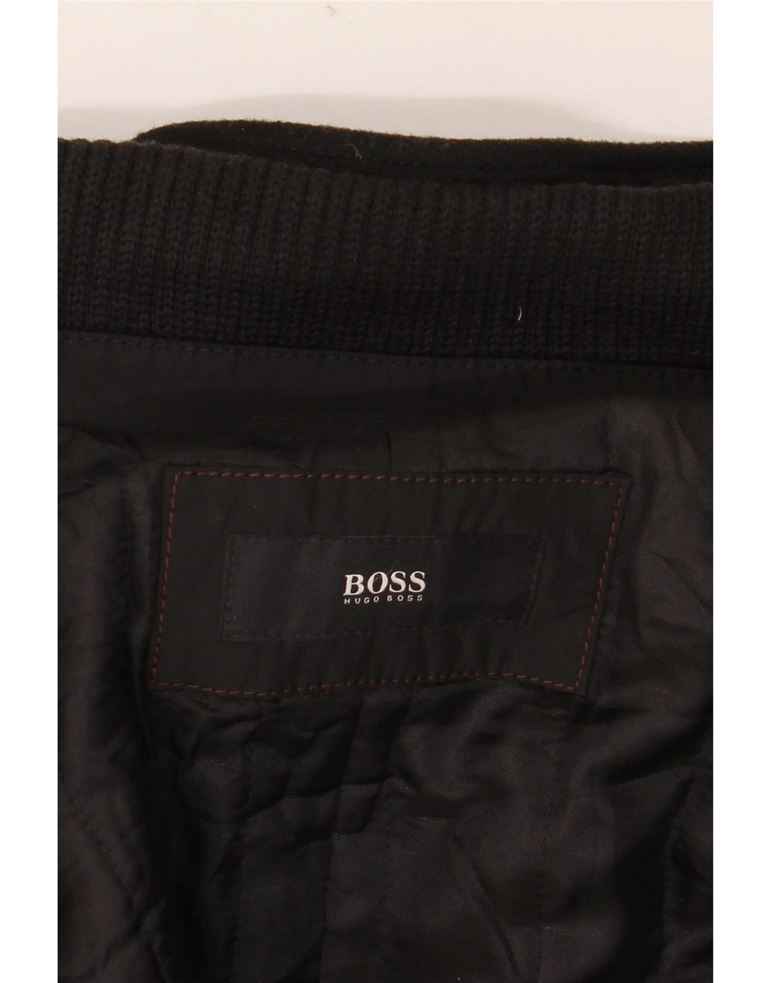 Płaszcz męski Hugo Boss EU 56 3XL Czarna wełna