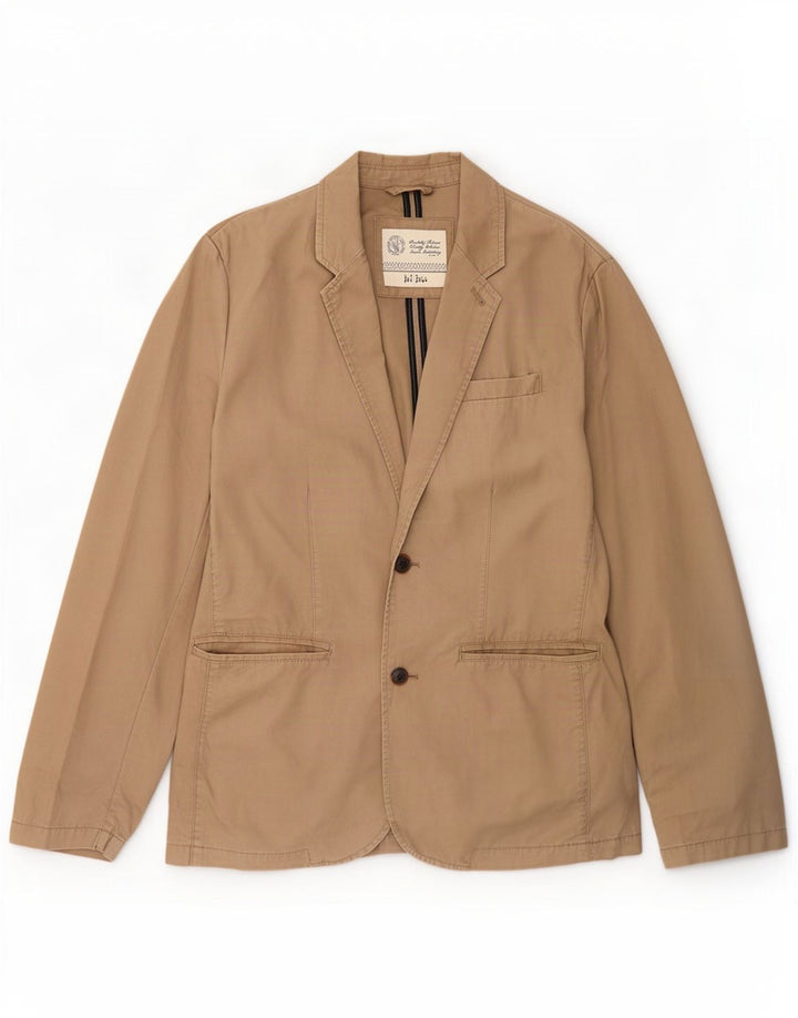 Męska marynarka zapinana na 2 guziki Fat Face UK 38 Medium Beige Cotton