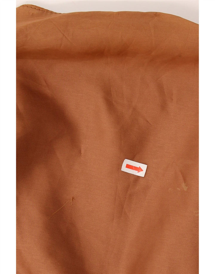 Vintage damska zamszowa kamizelka UK 16 duża brązowa skóra