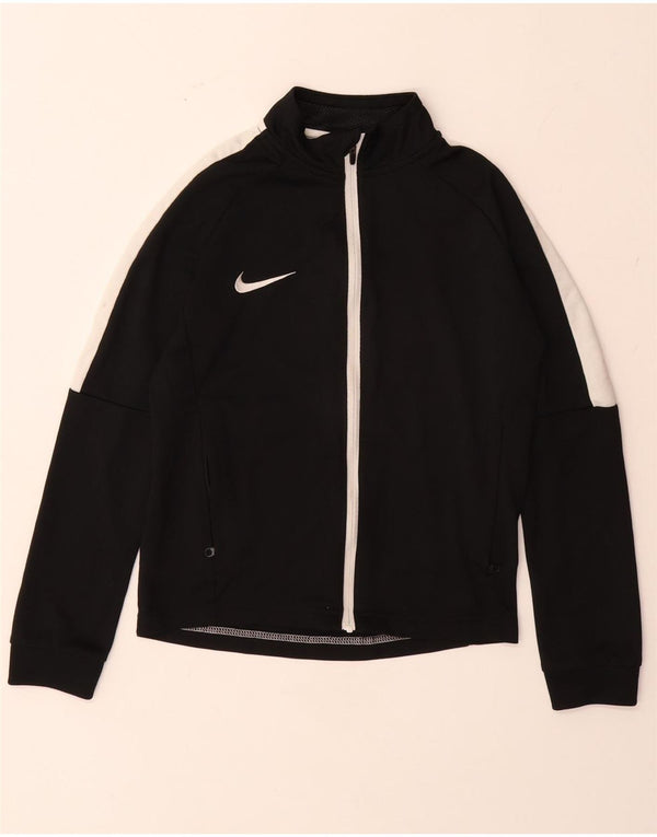 Chłopięca kurtka dresowa NIKE Dri Fit w wieku 8-9 lat, mała, czarna, z blokami kolorów