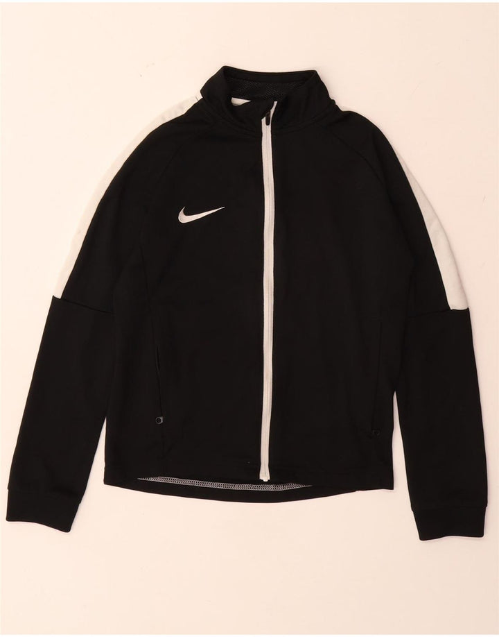 Chłopięca kurtka dresowa NIKE Dri Fit w wieku 8-9 lat, mała, czarna, z blokami kolorów