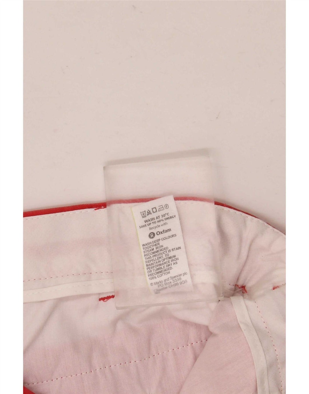Męskie spodenki Chino Marks & Spencer W36, duże, pomarańczowe, bawełniane